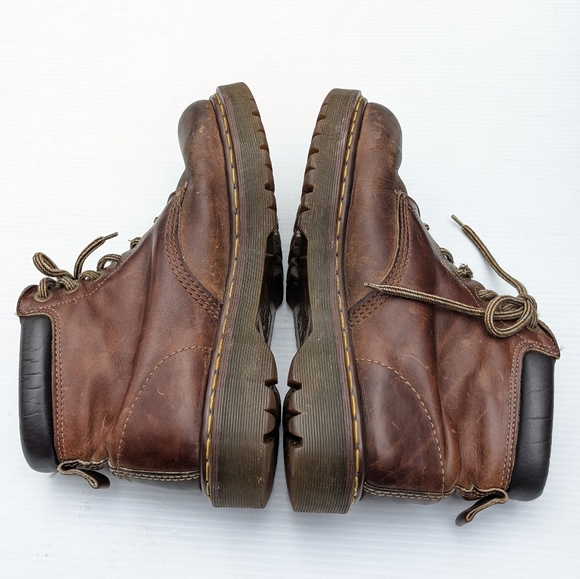 DOC MARTENS Vintage MIE brown leather ankle boots - Picture 3 of 11